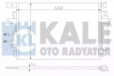 KALE OTO RADYATOR 343135 -  Конденсатор, кондиционер